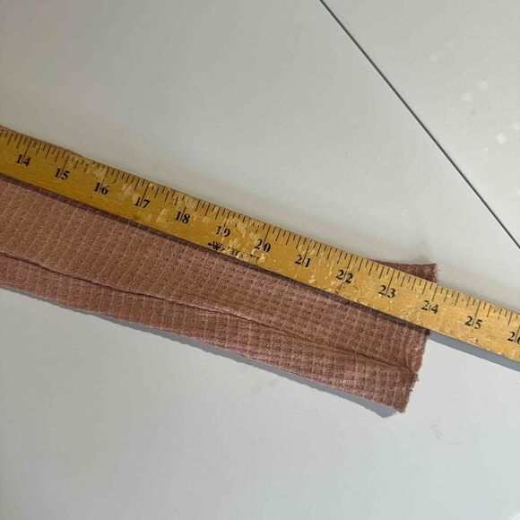 Free People Mauve Henley Top Button Textured Long Sleeve Thermal Transitional - Picture 10 of 11